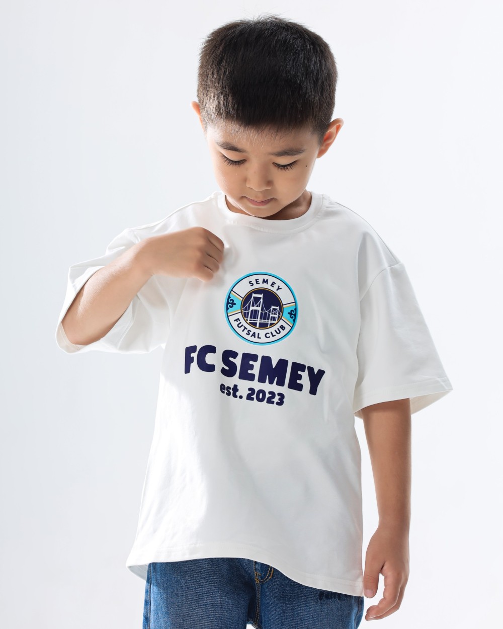 Футболка FC Semey детская белая  - фото 1