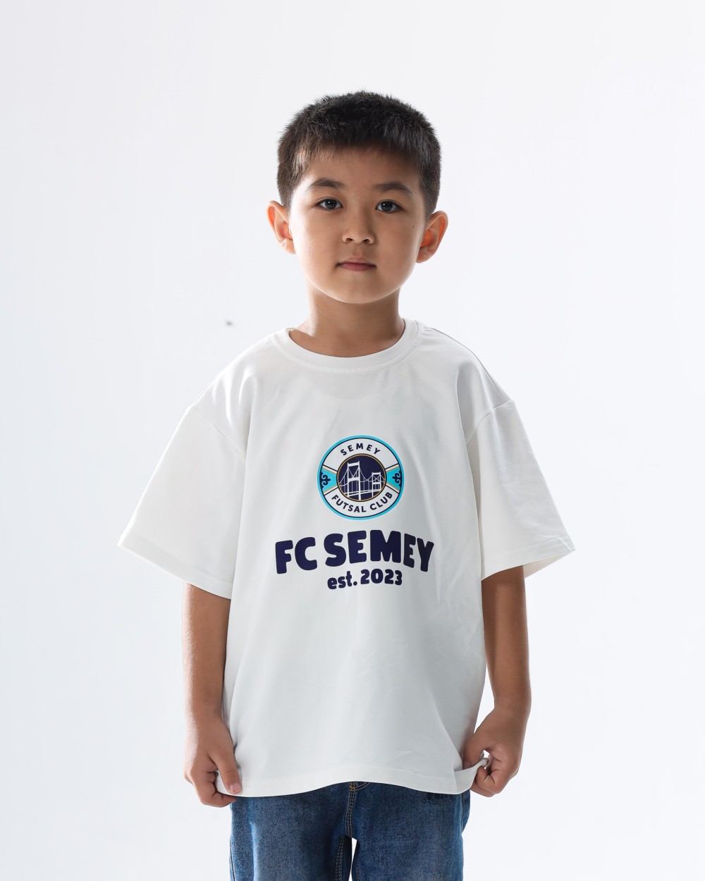 Футболка FC Semey детская белая  - фото 1
