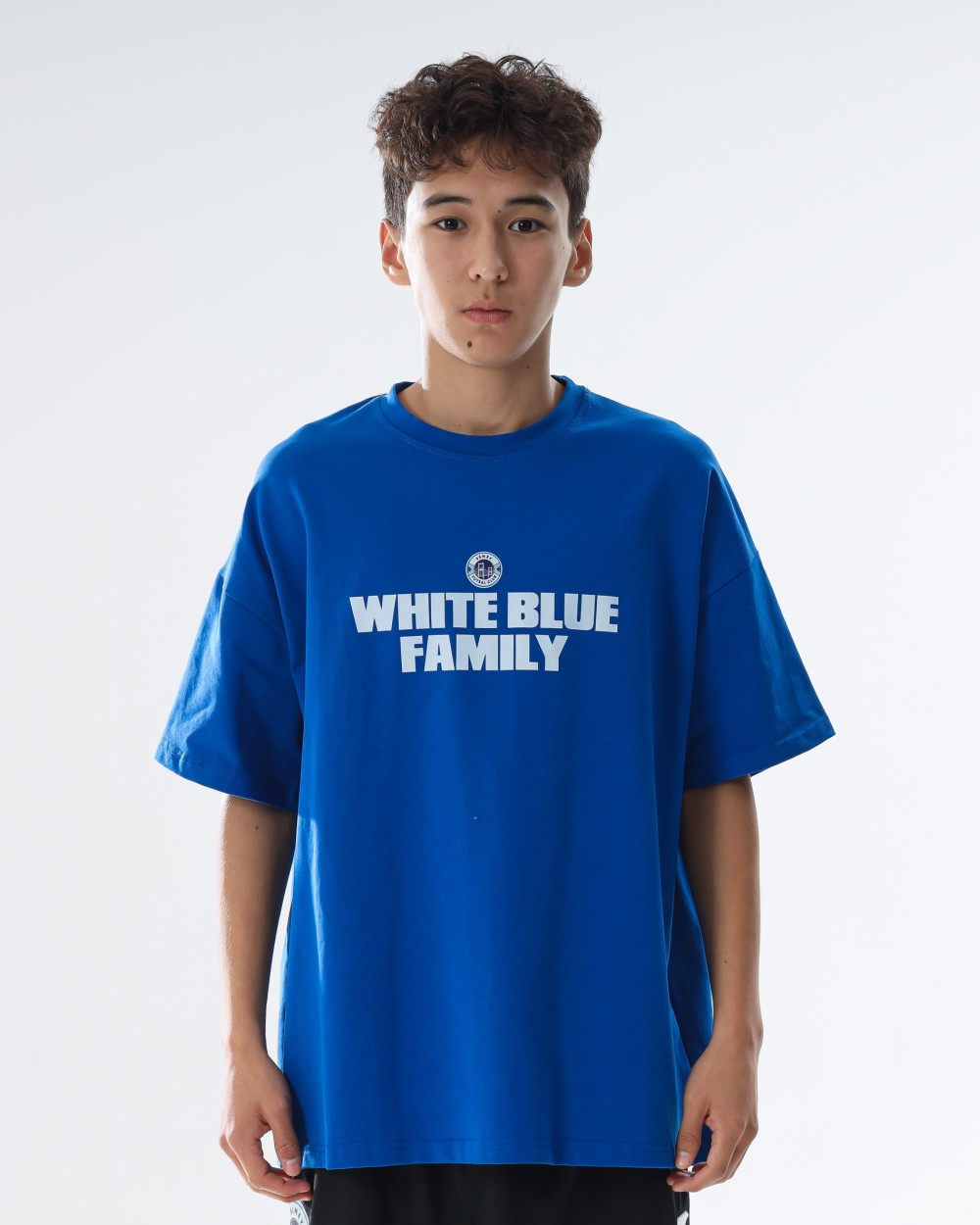 Футболка &quot;White blue family&quot; синяя  - фото 1