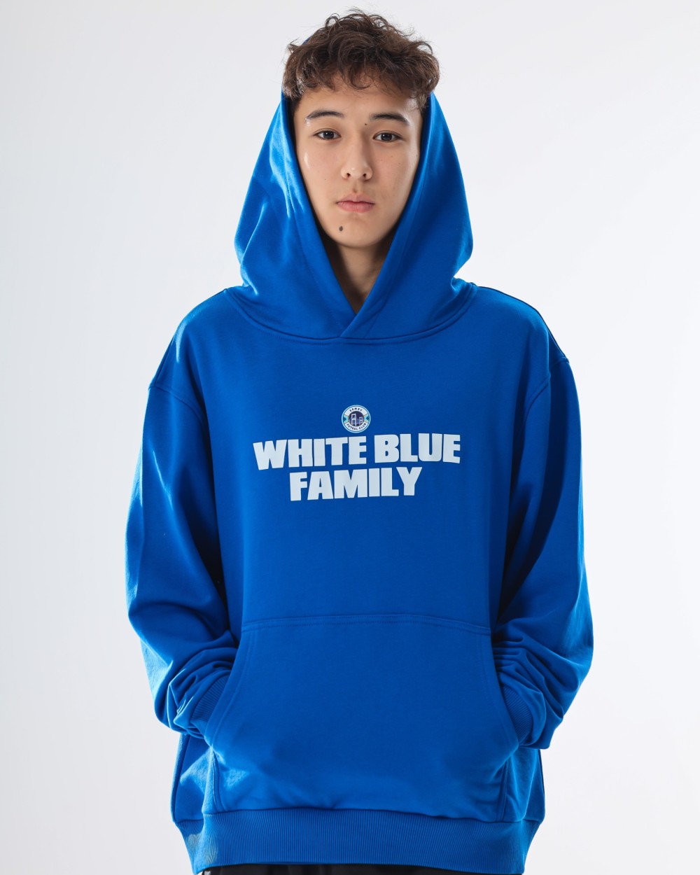 Худи &quot;White blue family&quot;  - фото 2